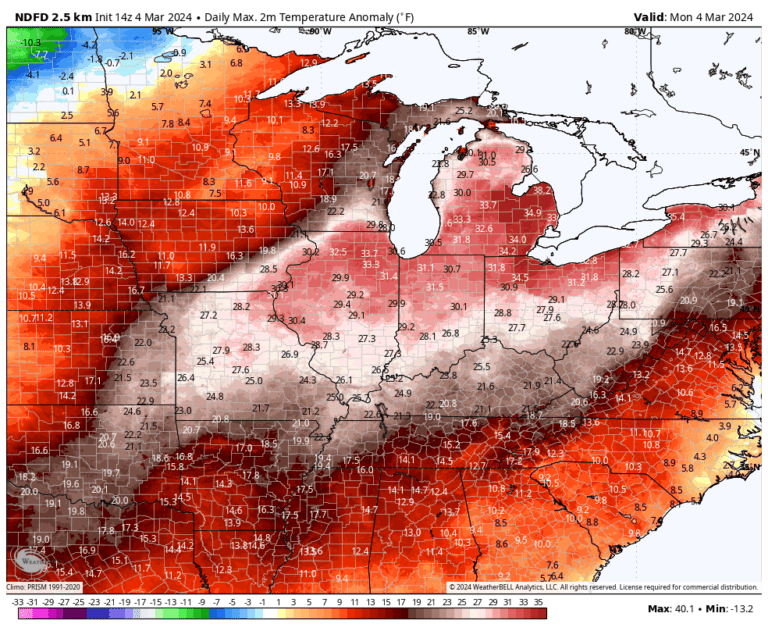 Detroit, Buffalo Set Record Highs In 70s As Warm Air