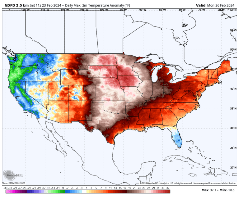 February Will Close With Record Heat In The Midwest, In