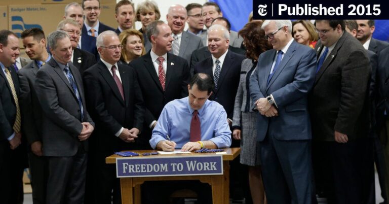 Unions Suffer Latest Defeat In Midwest With Wisconsin Measure Signed